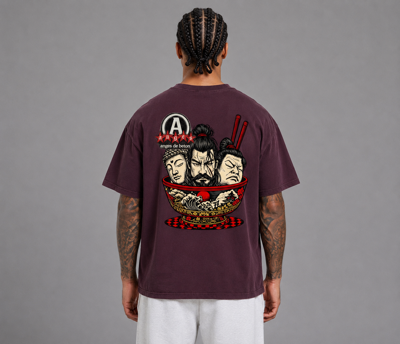 430 GSM Kanji Bowl Heavyweight T-Shirt