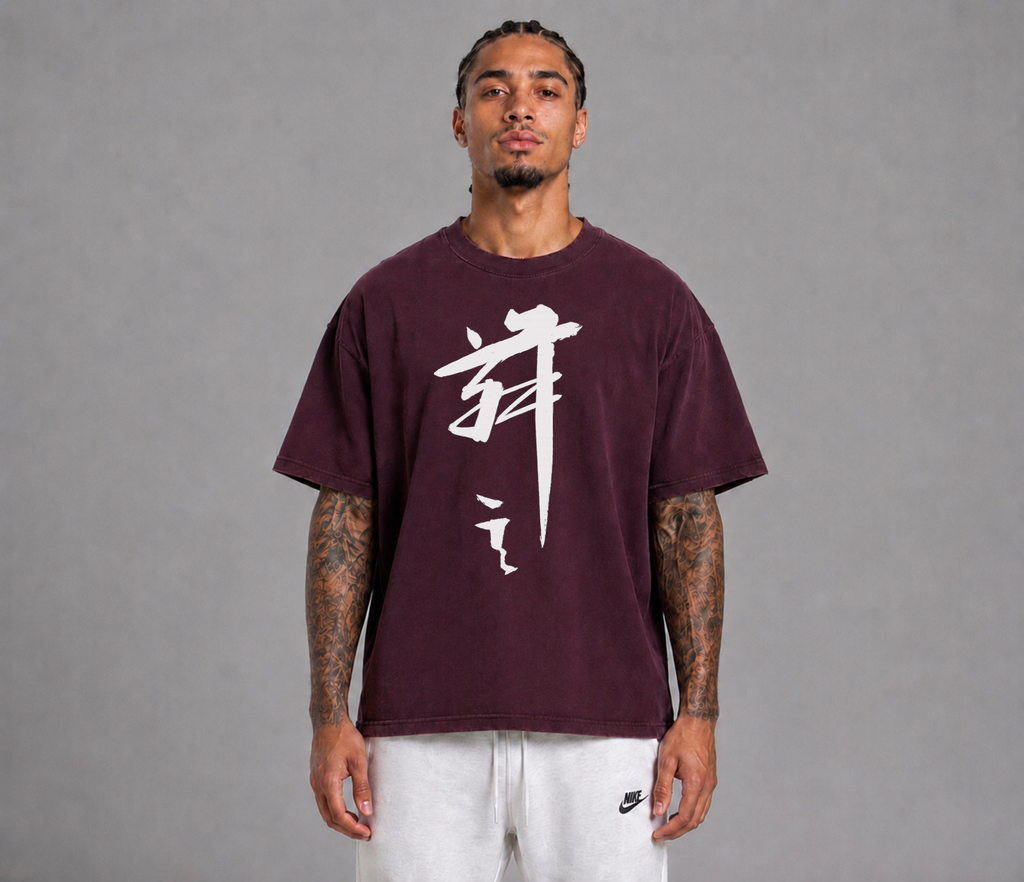 430 GSM Kanji Bowl Heavyweight T-Shirt