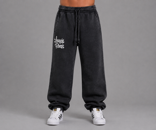 400 GSM Anges Paris Snow Wash Heavyweight Sweatpants