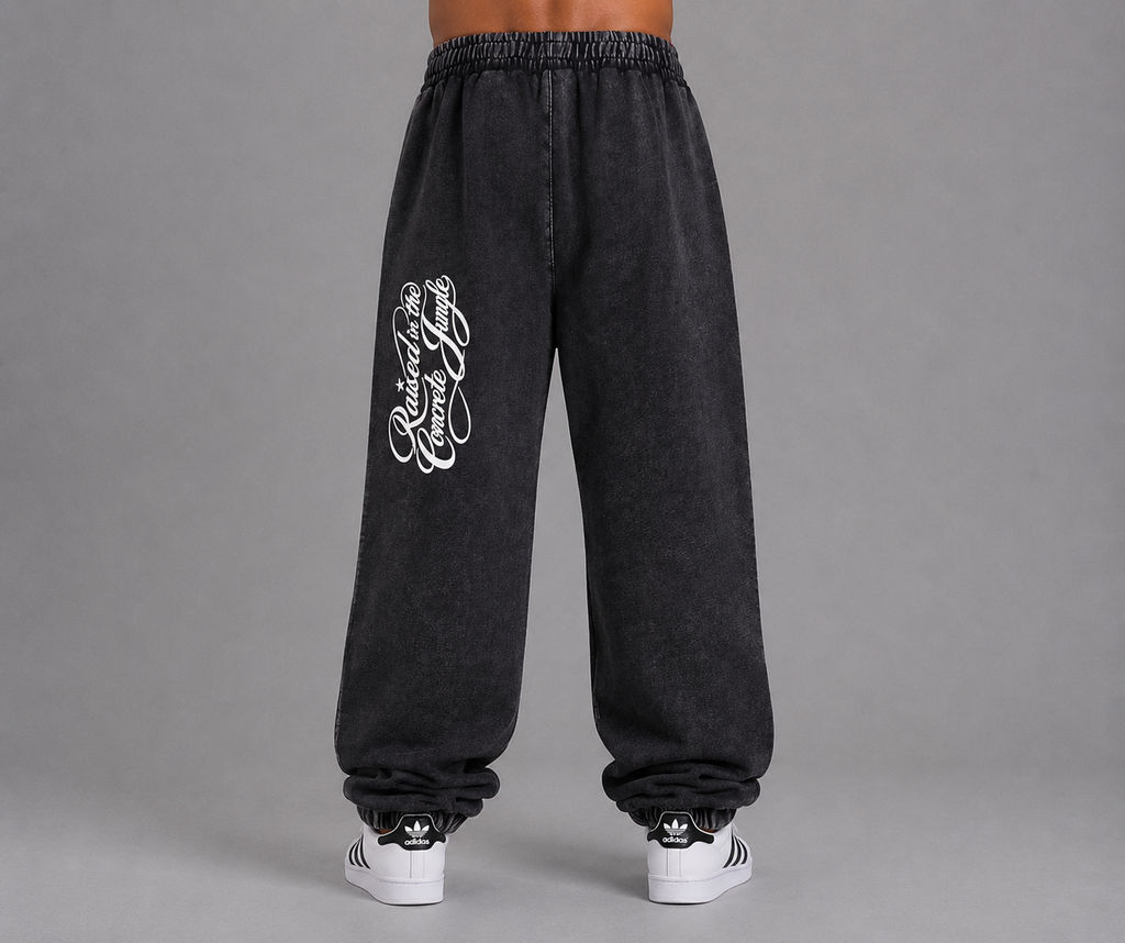 400 GSM Anges Paris Snow Wash Heavyweight Sweatpants