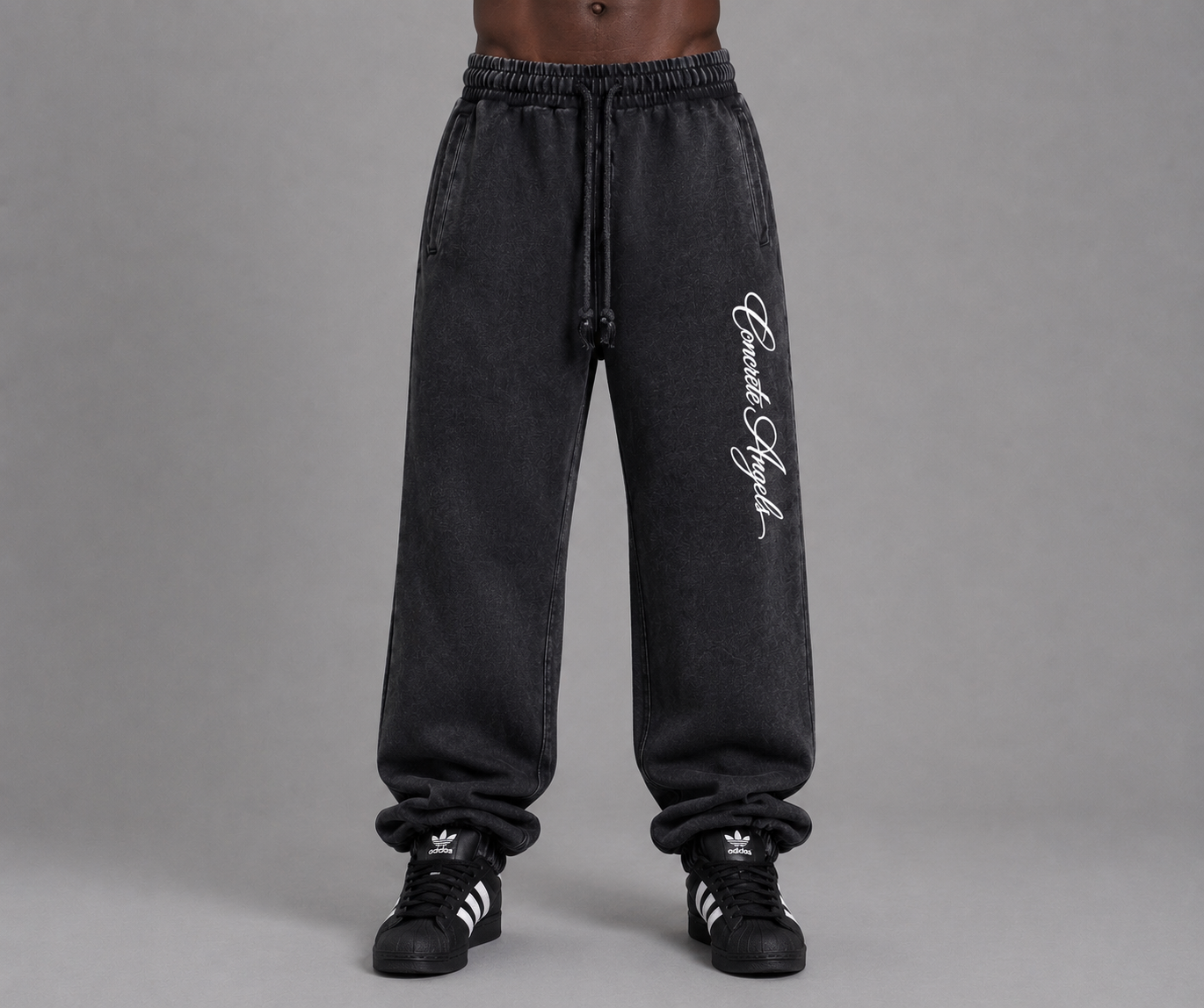 400 GSM Concrete Angels Snow Wash Heavyweight Sweatpants