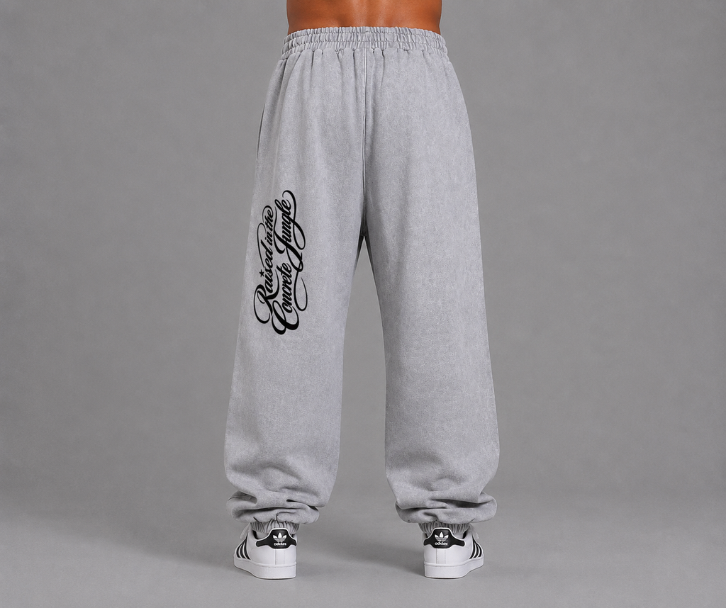 400 GSM Anges Paris Snow Wash Heavyweight Sweatpants