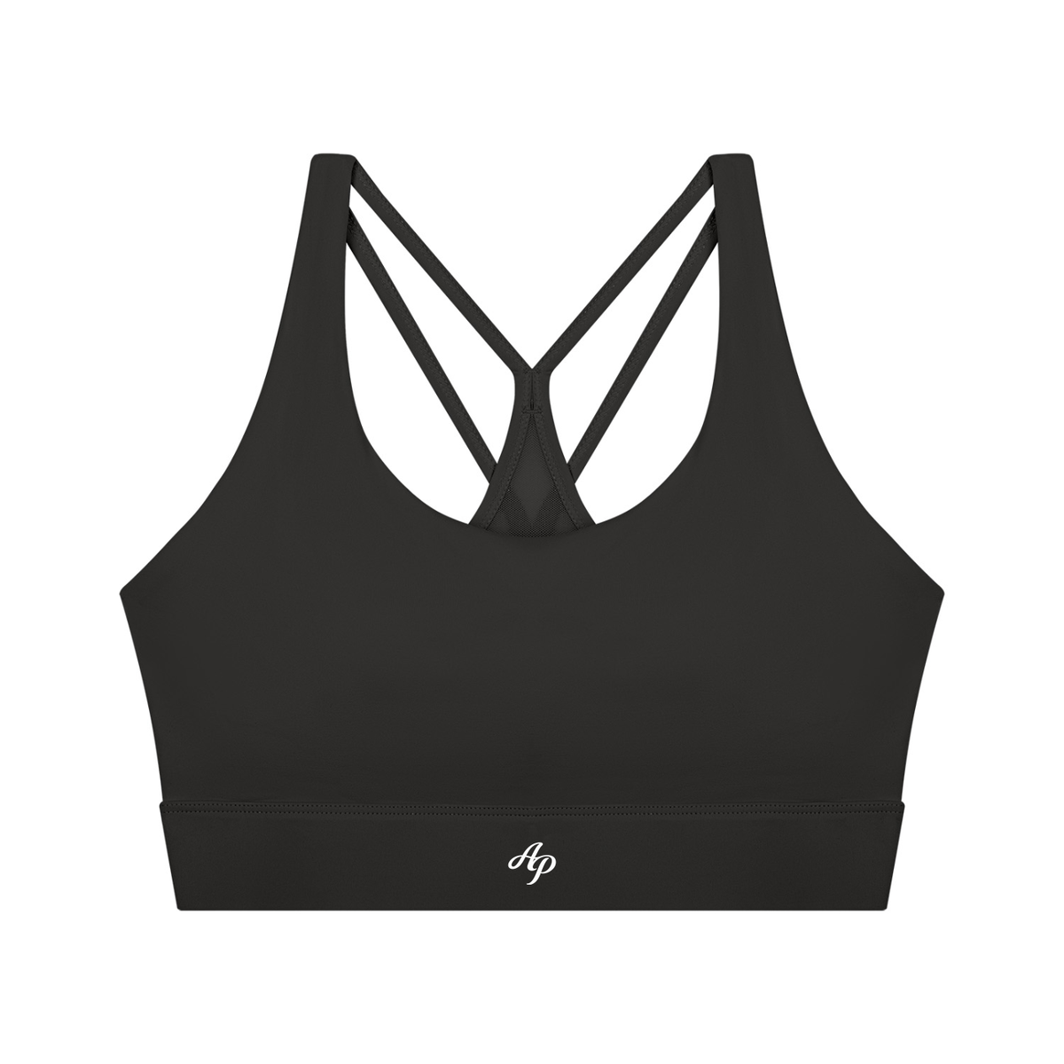 AP Cropped Sport Bra- Black