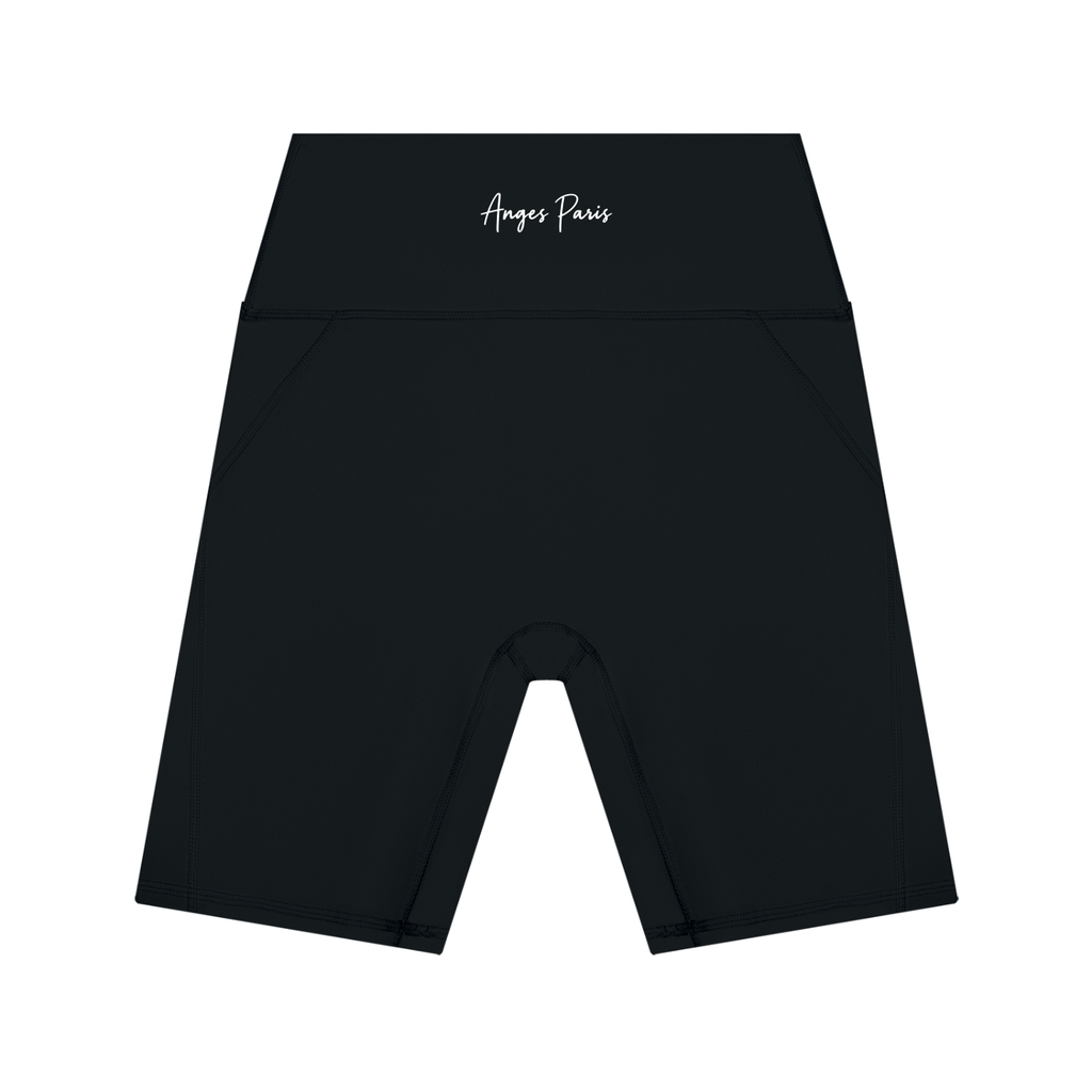 AP Lycra High Waisted Shorts- Black