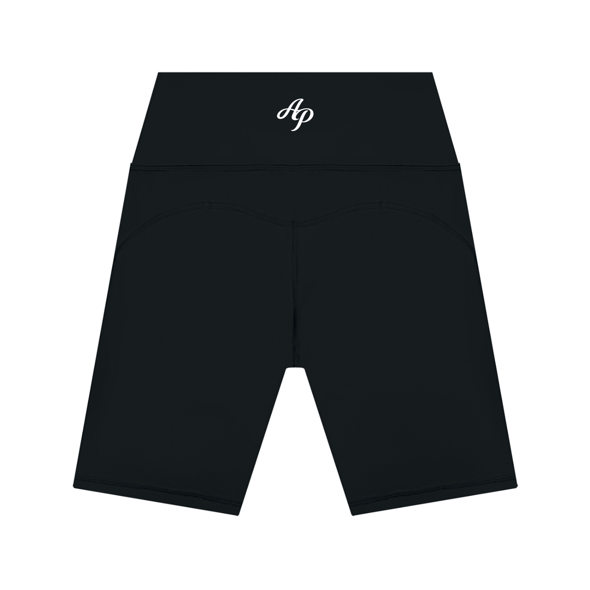 AP Lycra High Waisted Shorts- Black