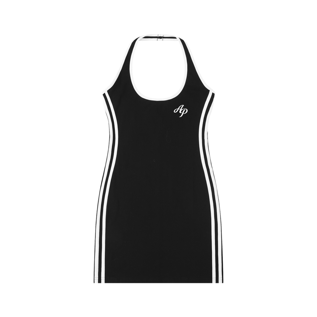 AP Halter Dress- Black