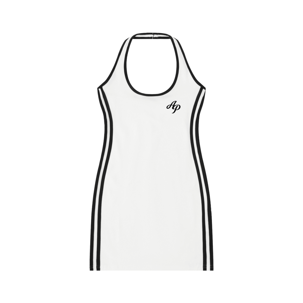 AP Halter Dress- White
