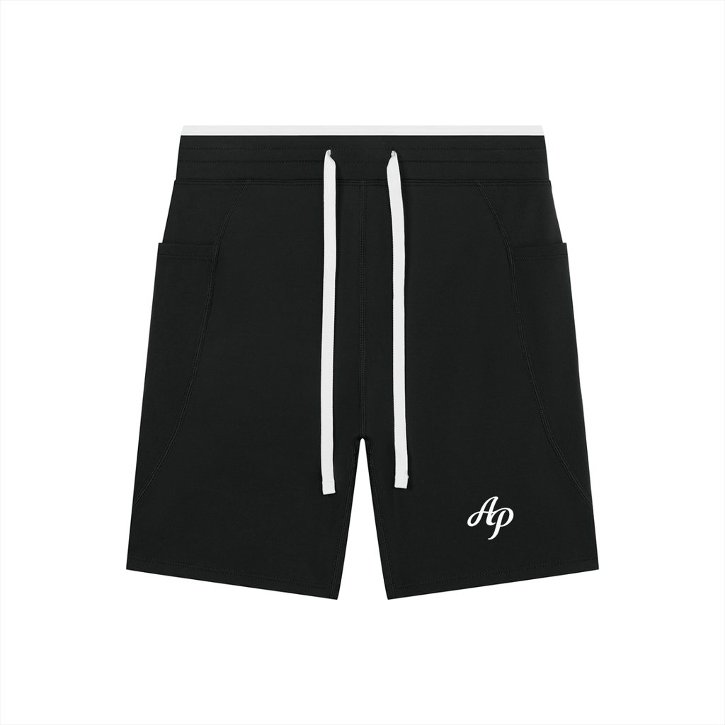 AP High Rise Shorts-Navy/Black