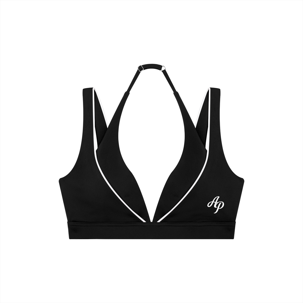 AP Halter Sports Bra- Navy/Black