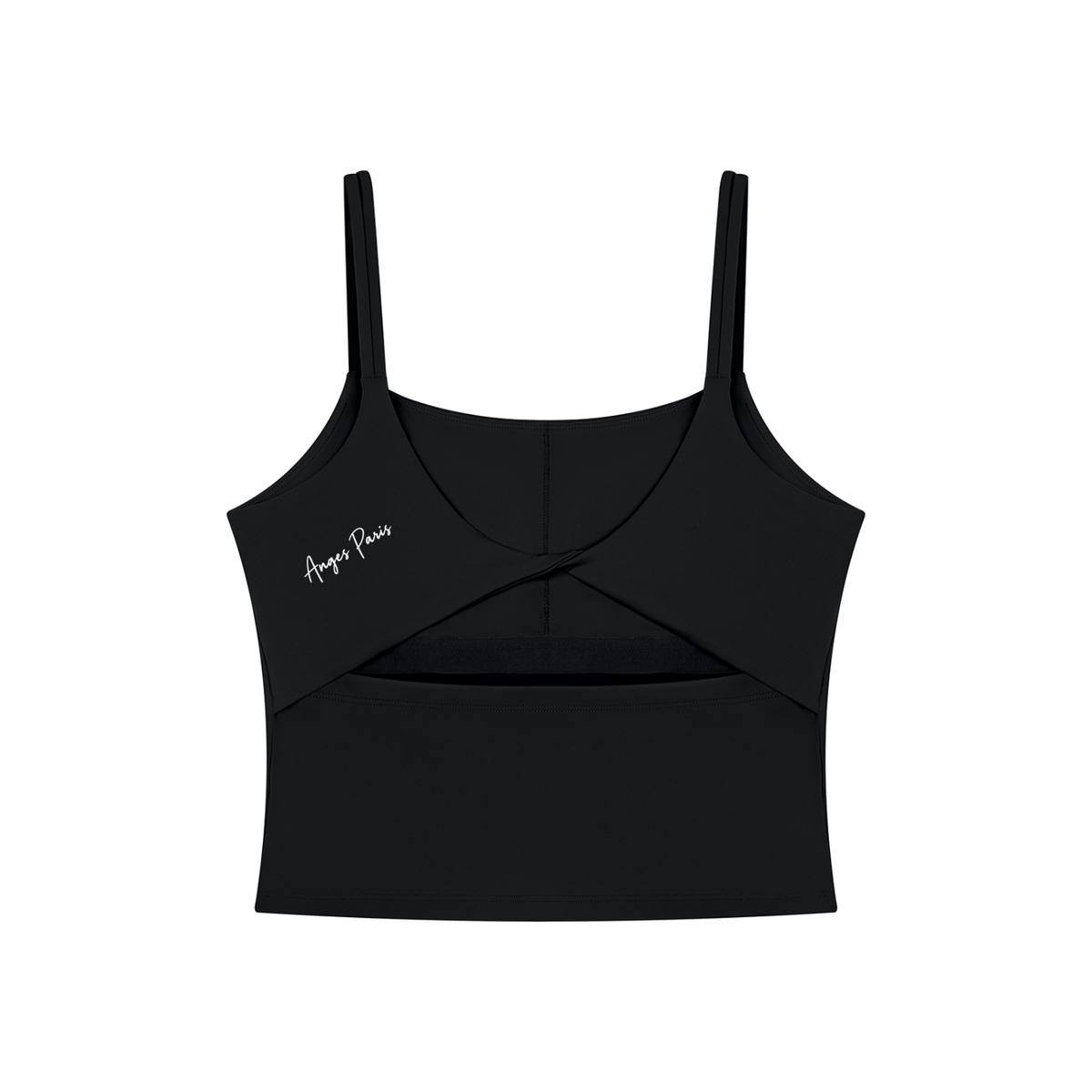 AP Yoga Crop Tank Top- Black/Pink