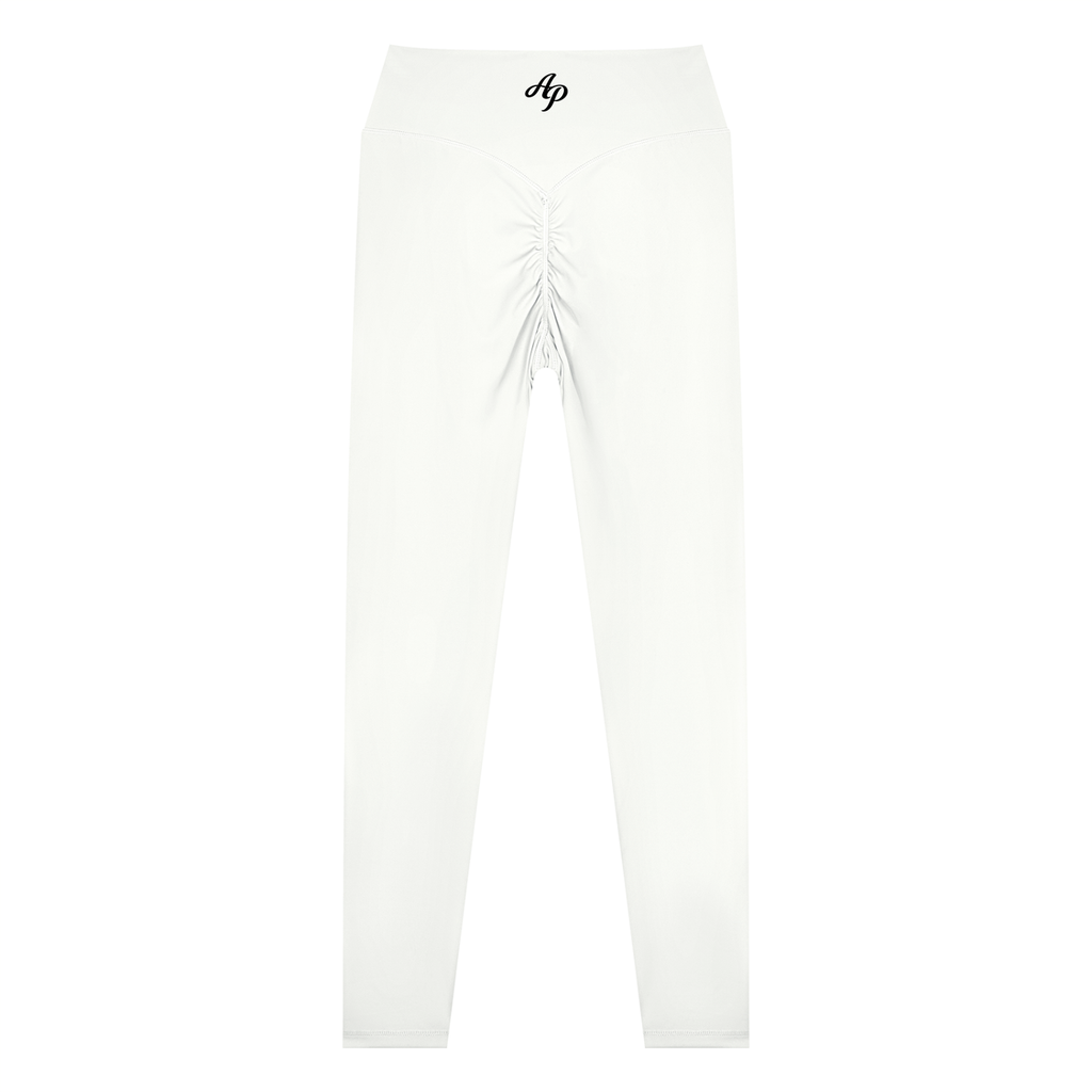 AP High Waist Yoga Leggings- White