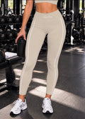 AP High-Waist Leggings-Beige