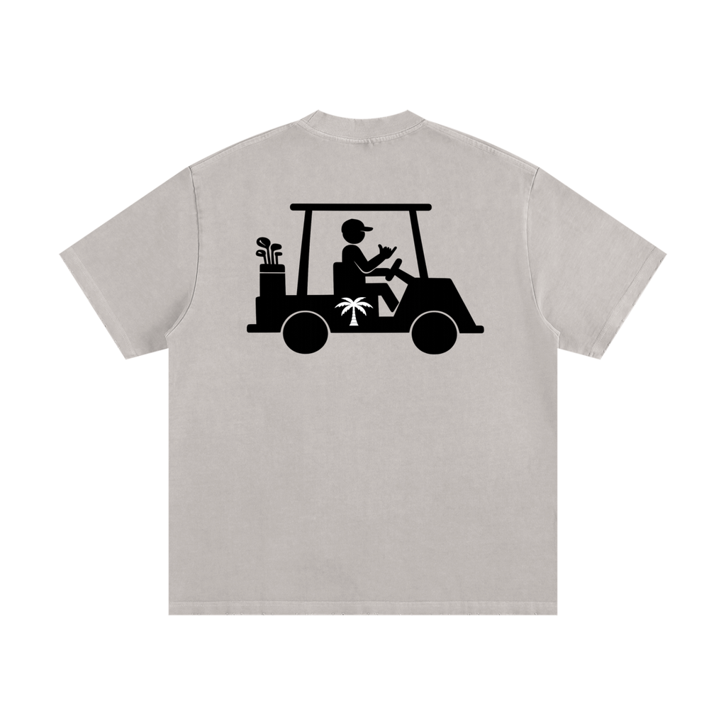 430 GSM Anges Beton Golf Cart Heavyweight T-Shirt