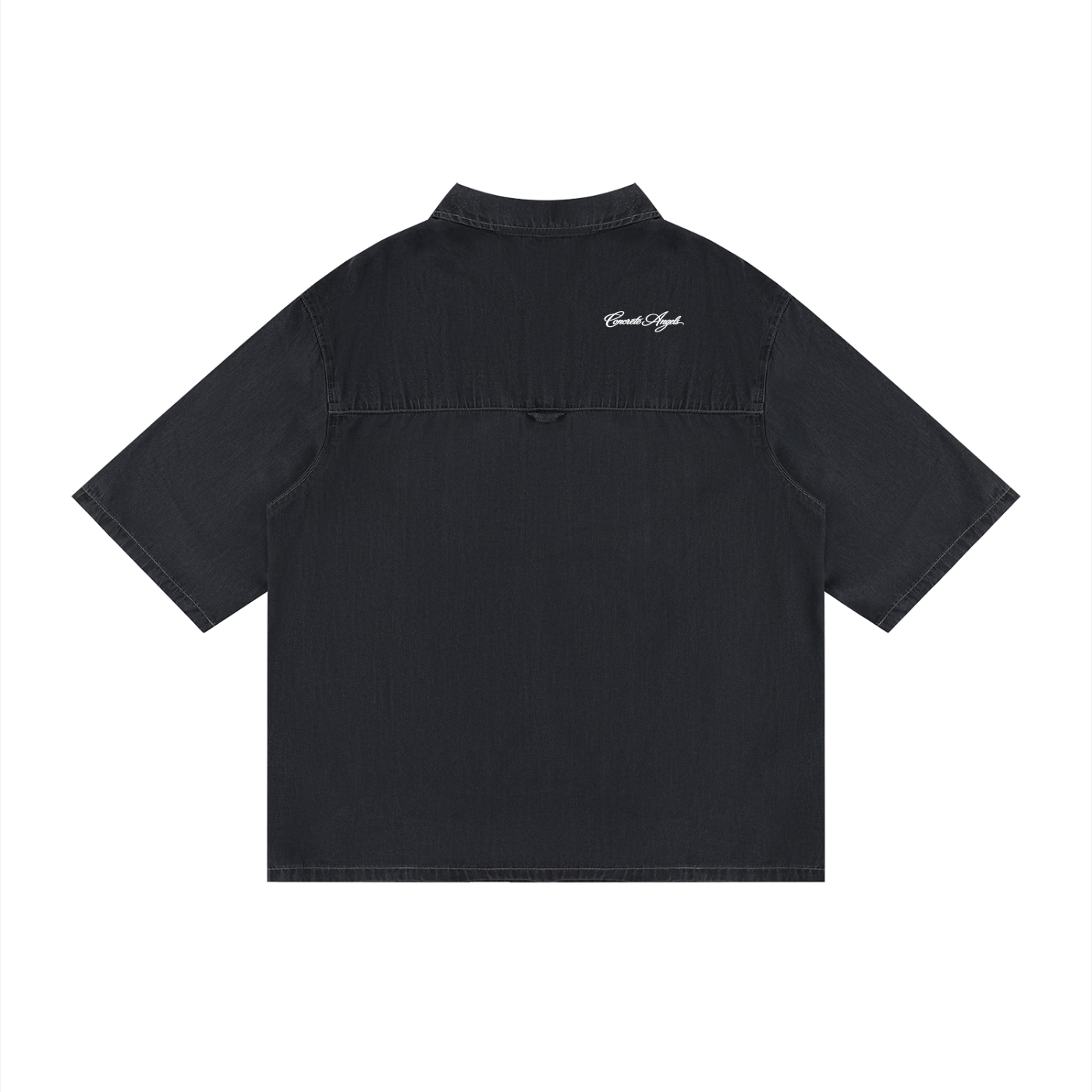 Anges Beton Vintage Wash Drop Shoulder Lyocell Shirt