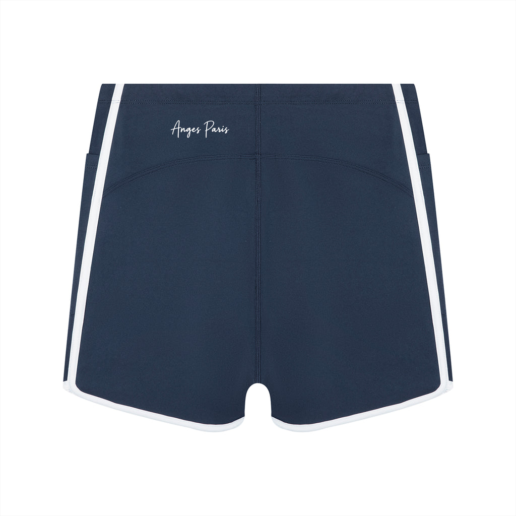 AP High Rise Shorts- Black/Navy