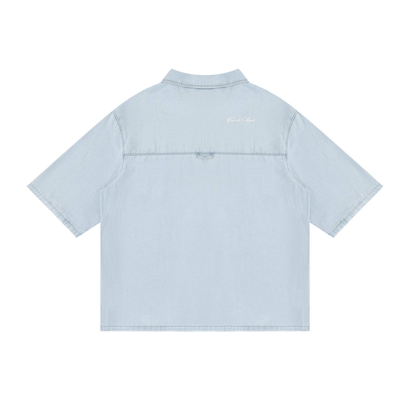 Anges Beton Vintage Wash Drop Shoulder Lyocell Shirt