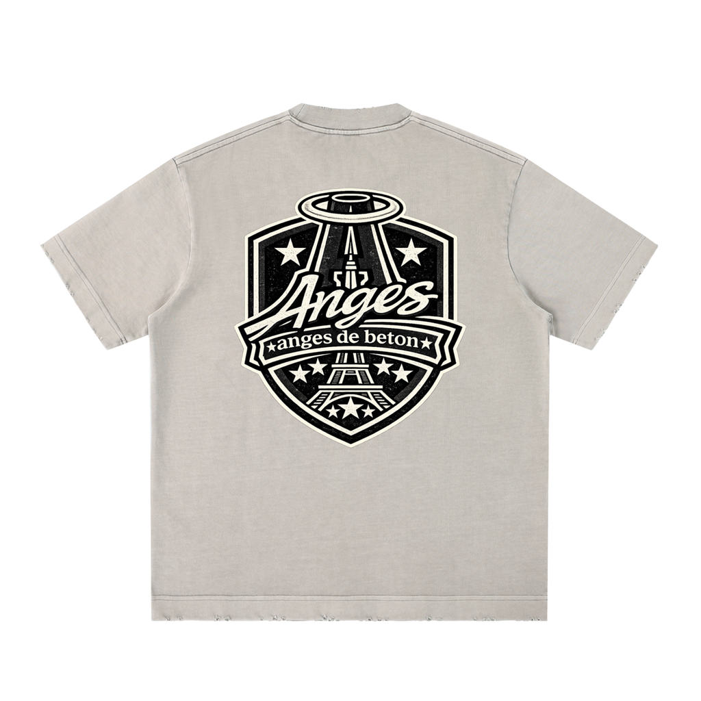 430 GSM Script Badge Heavyweight T-Shirt