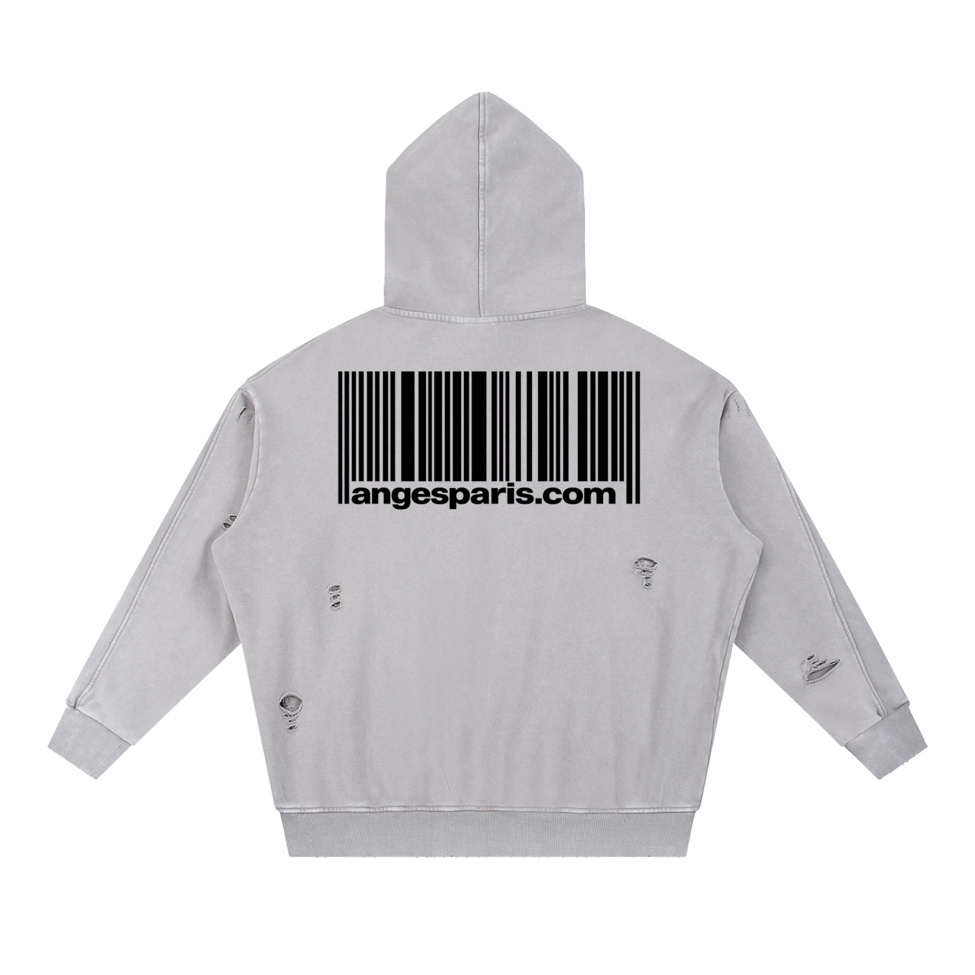 420 GSM angesparis.com Distressed Hoodie