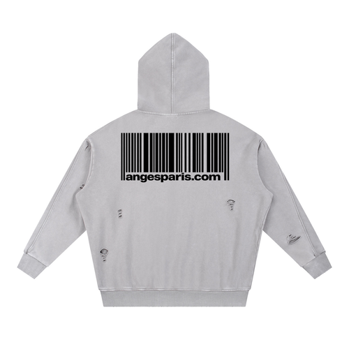 420 GSM angesparis.com Distressed Hoodie
