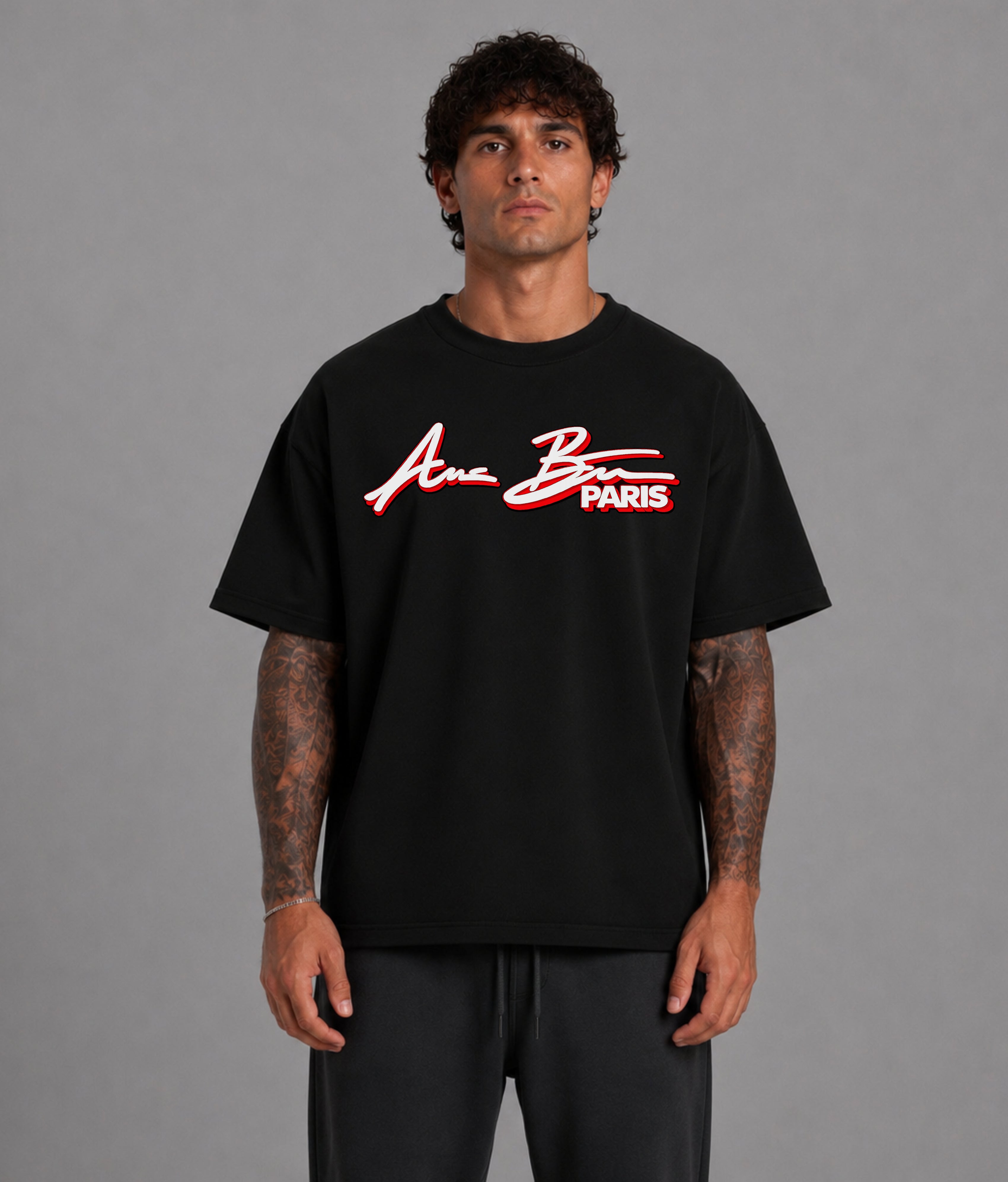 425 GSM (12.5oz) Anges Beton Badge Heavyweight T-Shirt