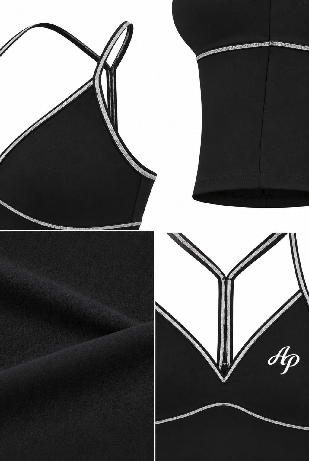 AP Yoga Tank Top- Black/Navy