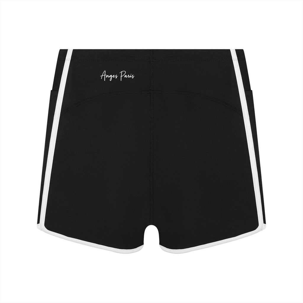 AP High Rise Shorts- Black/Navy