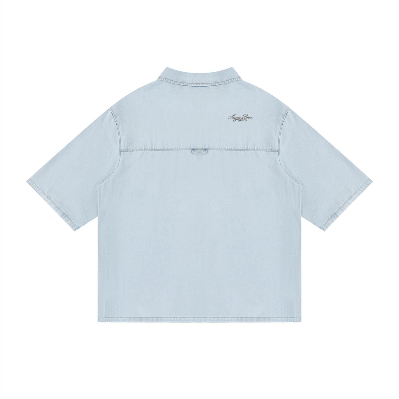 Anges Beton Vintage Wash Drop Shoulder Lyocell Shirt