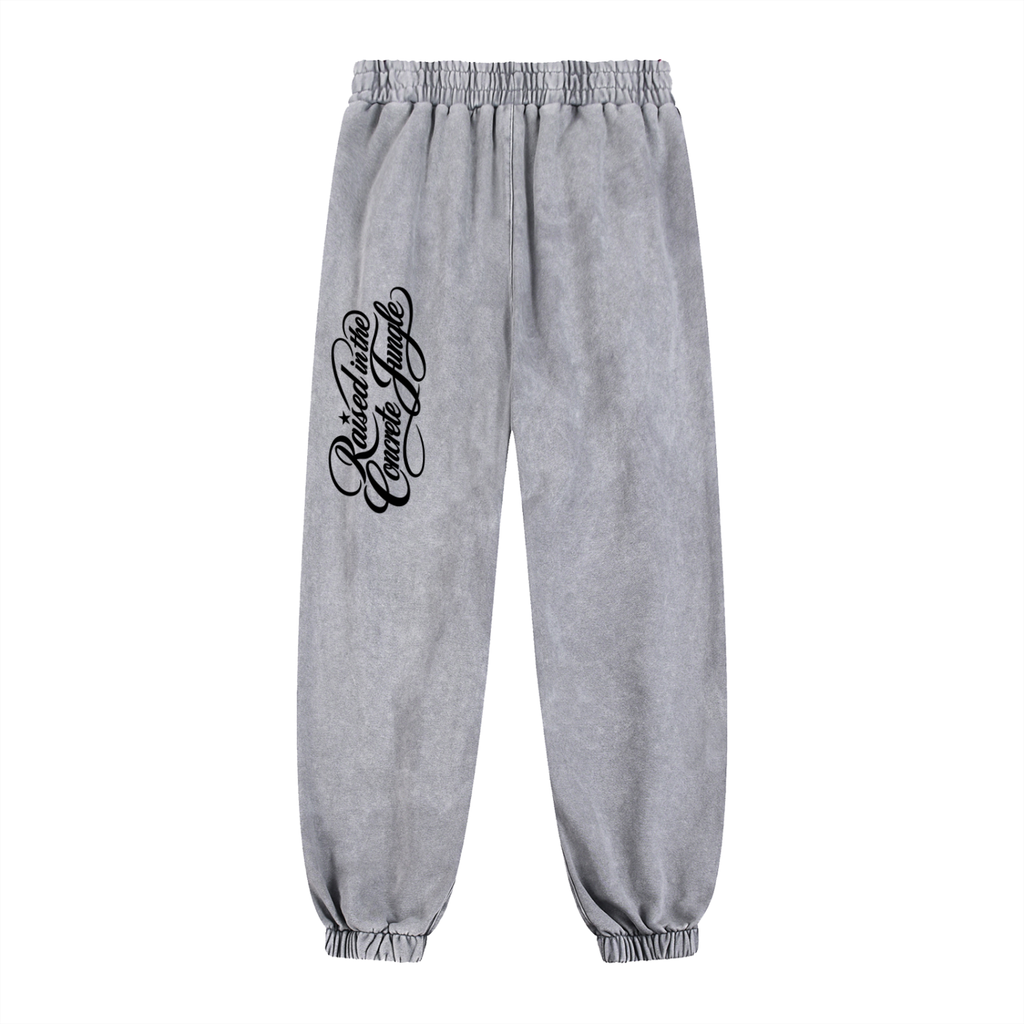 400 GSM Womens Anges Paris Snow Wash Heavyweight Sweatpants