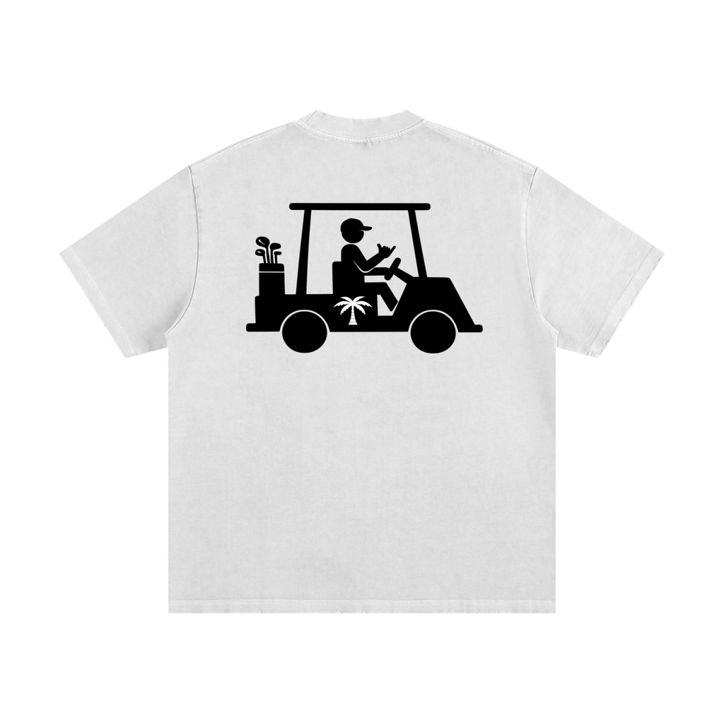 430 GSM Anges Beton Golf Cart Heavyweight T-Shirt