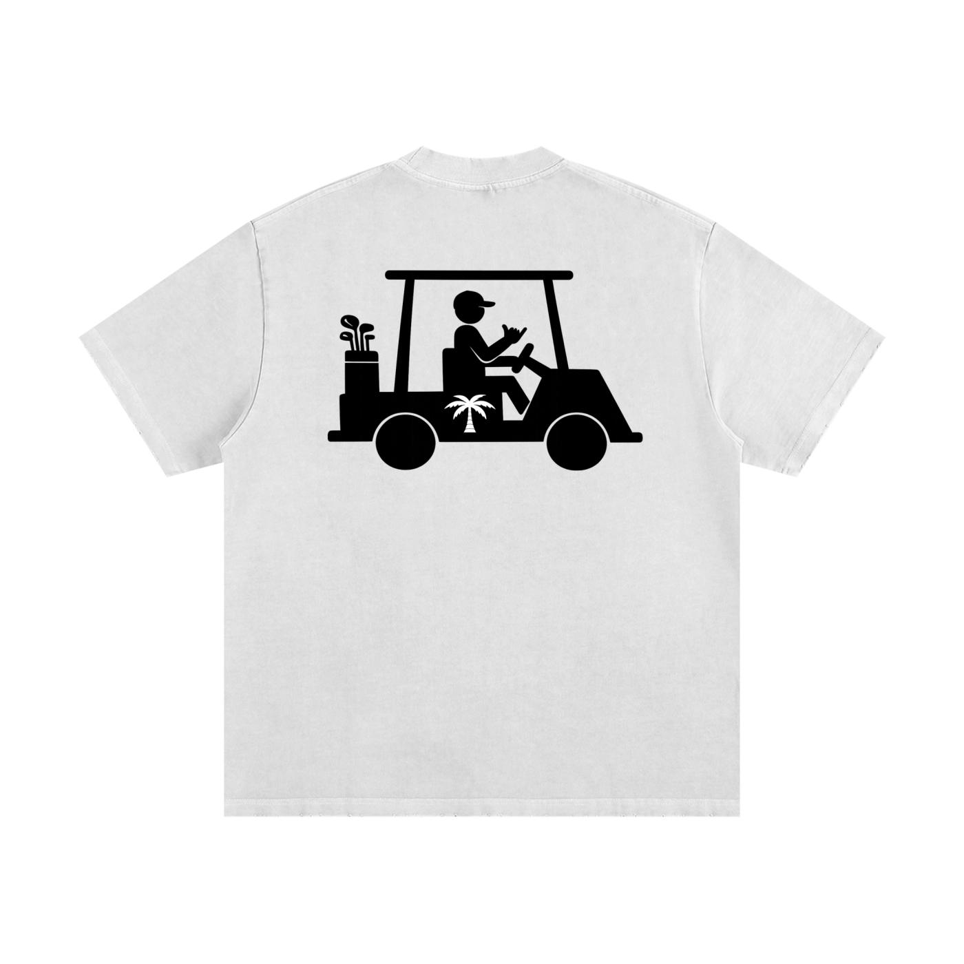 430 GSM Anges Beton Golf Cart Heavyweight T-Shirt