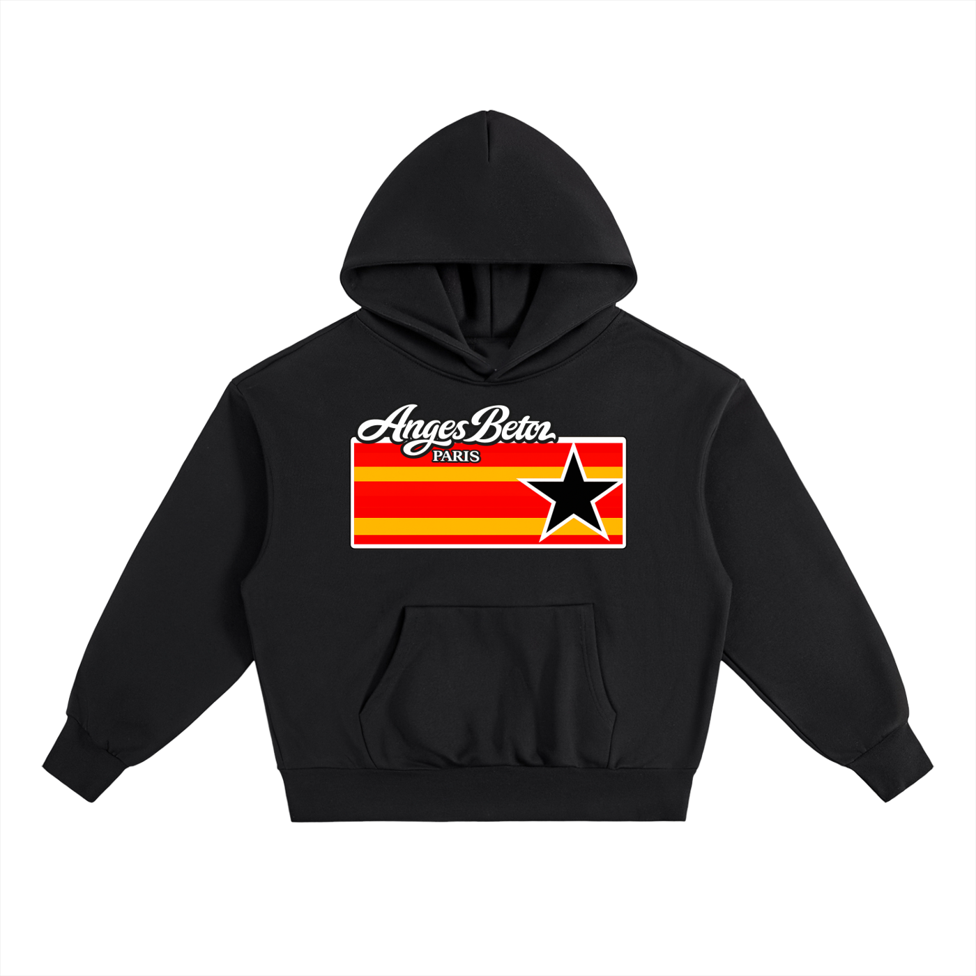 500 GSM Anges Beton Stripe Heavyweight Hoodie