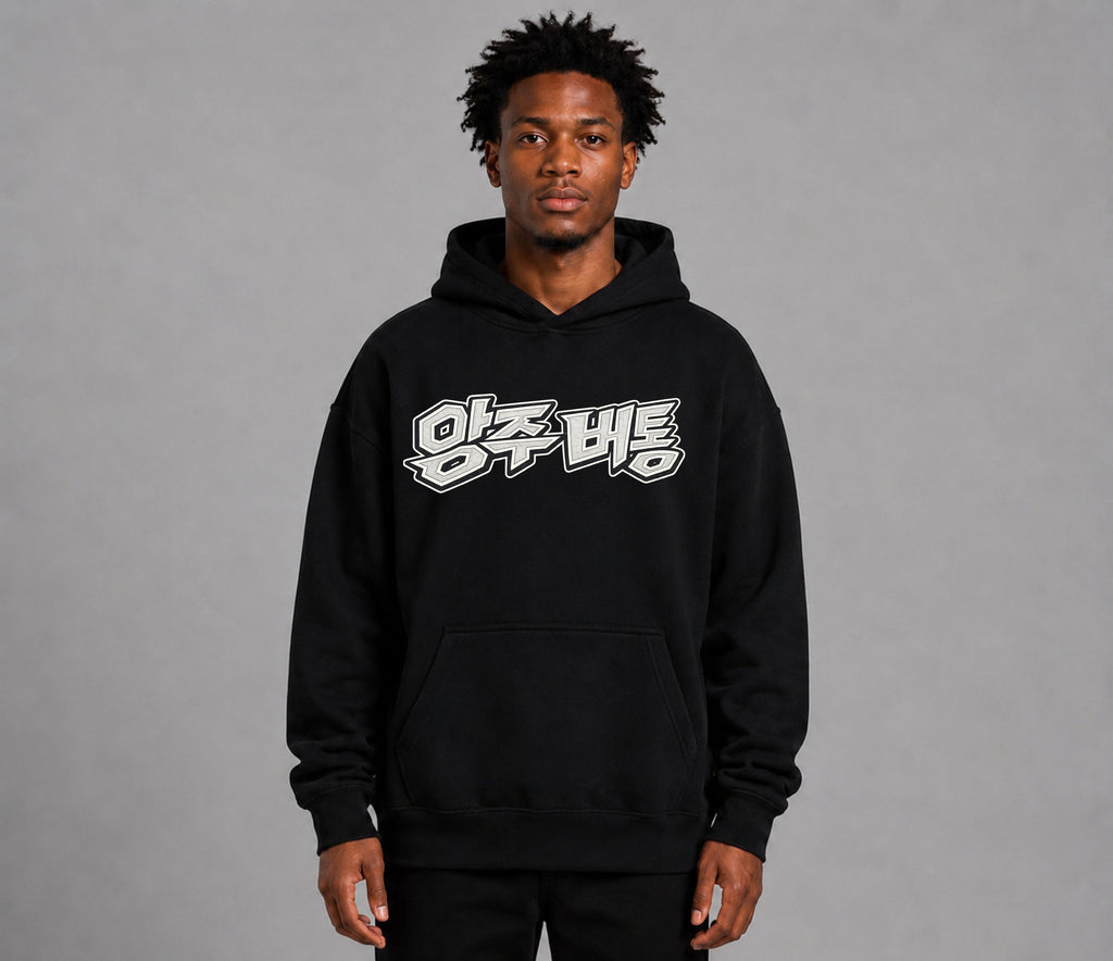500 GSM Korean Concrete Angels Heavyweight Hoodie