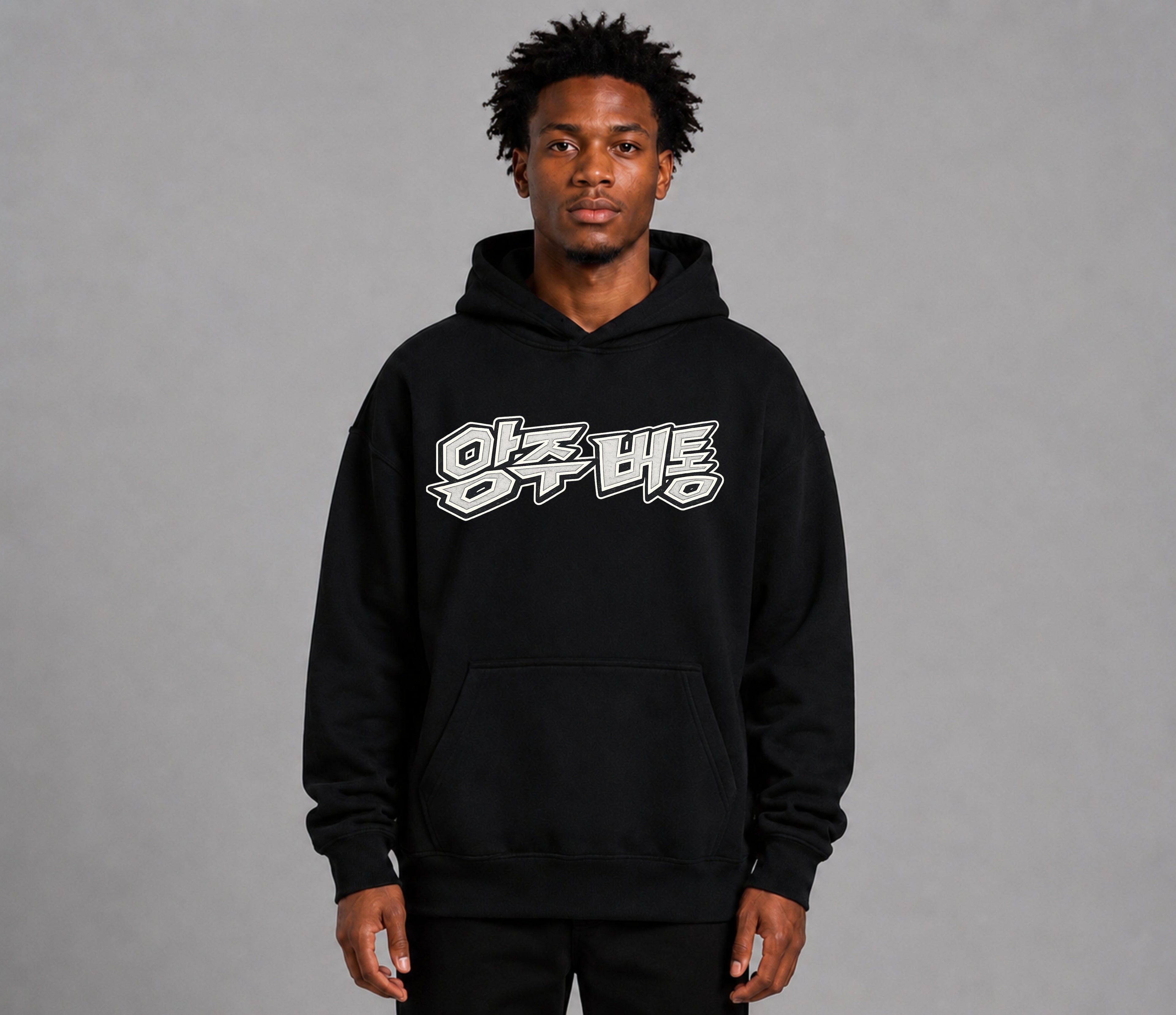500 GSM Korean Concrete Angels Heavyweight Hoodie