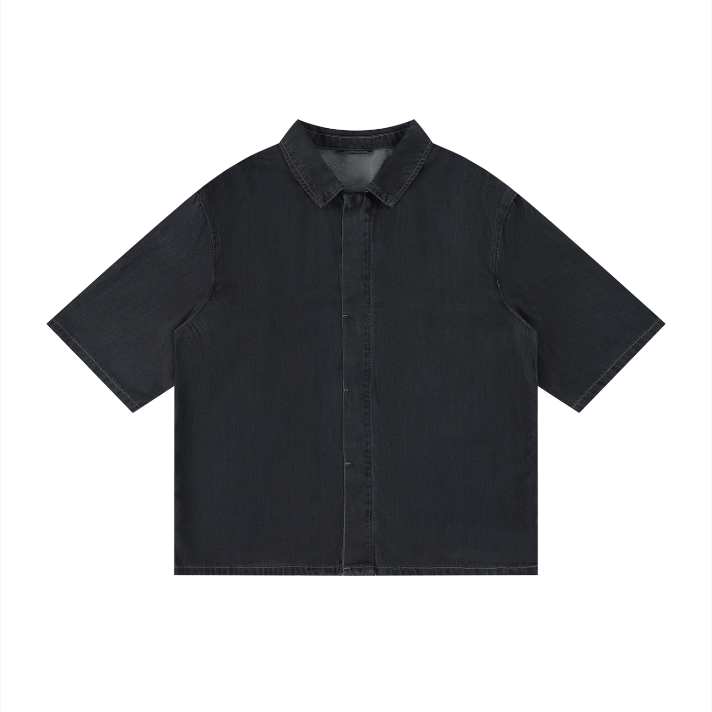 Anges Beton Vintage Wash Drop Shoulder Lyocell Shirt
