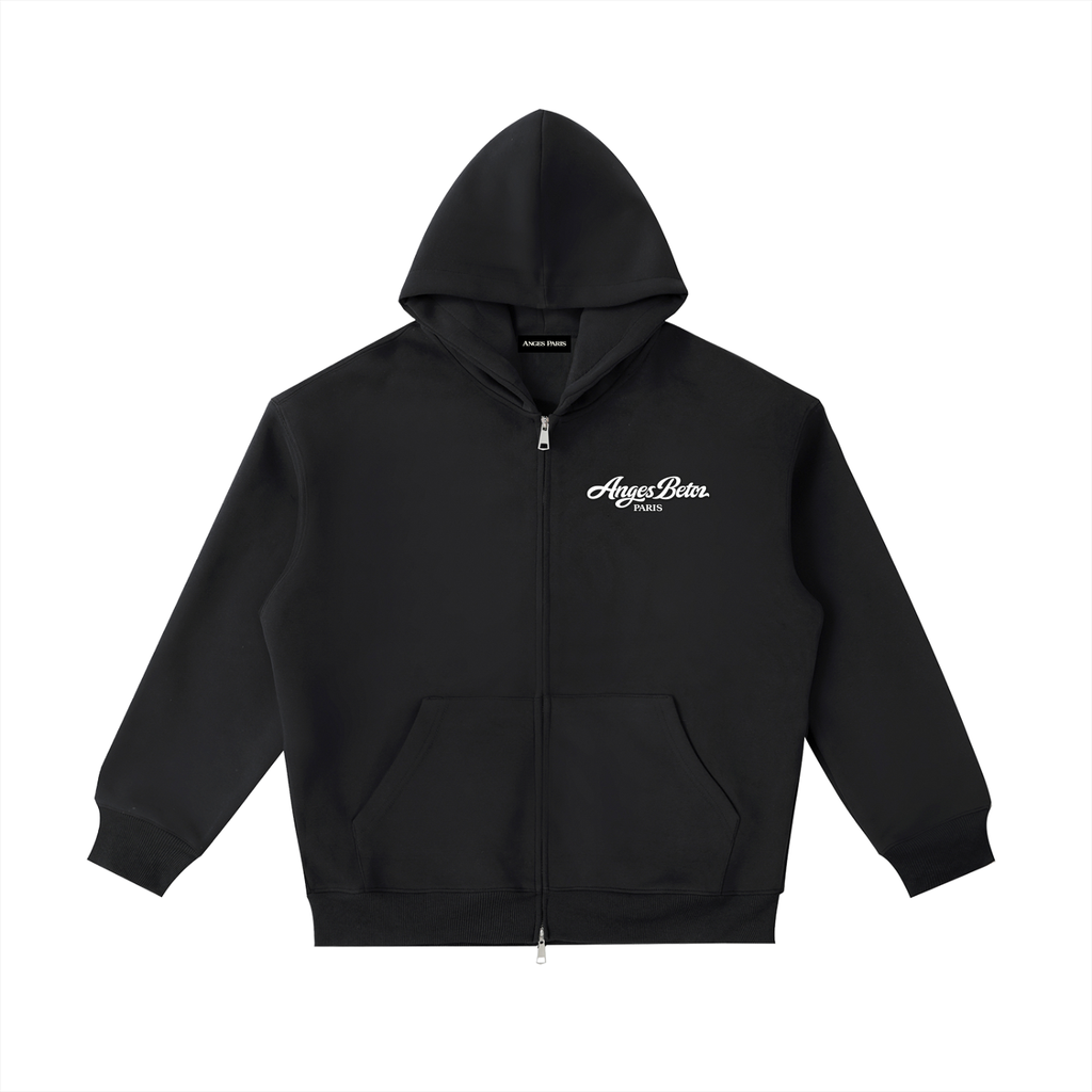 Anges Beton Zip Heavyweight Hoodie